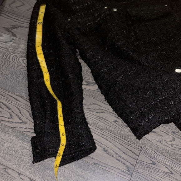 Zara TEXTURED WEAVE OVERSIZED WOOL BLEND JACKET - Picture 11 of 17